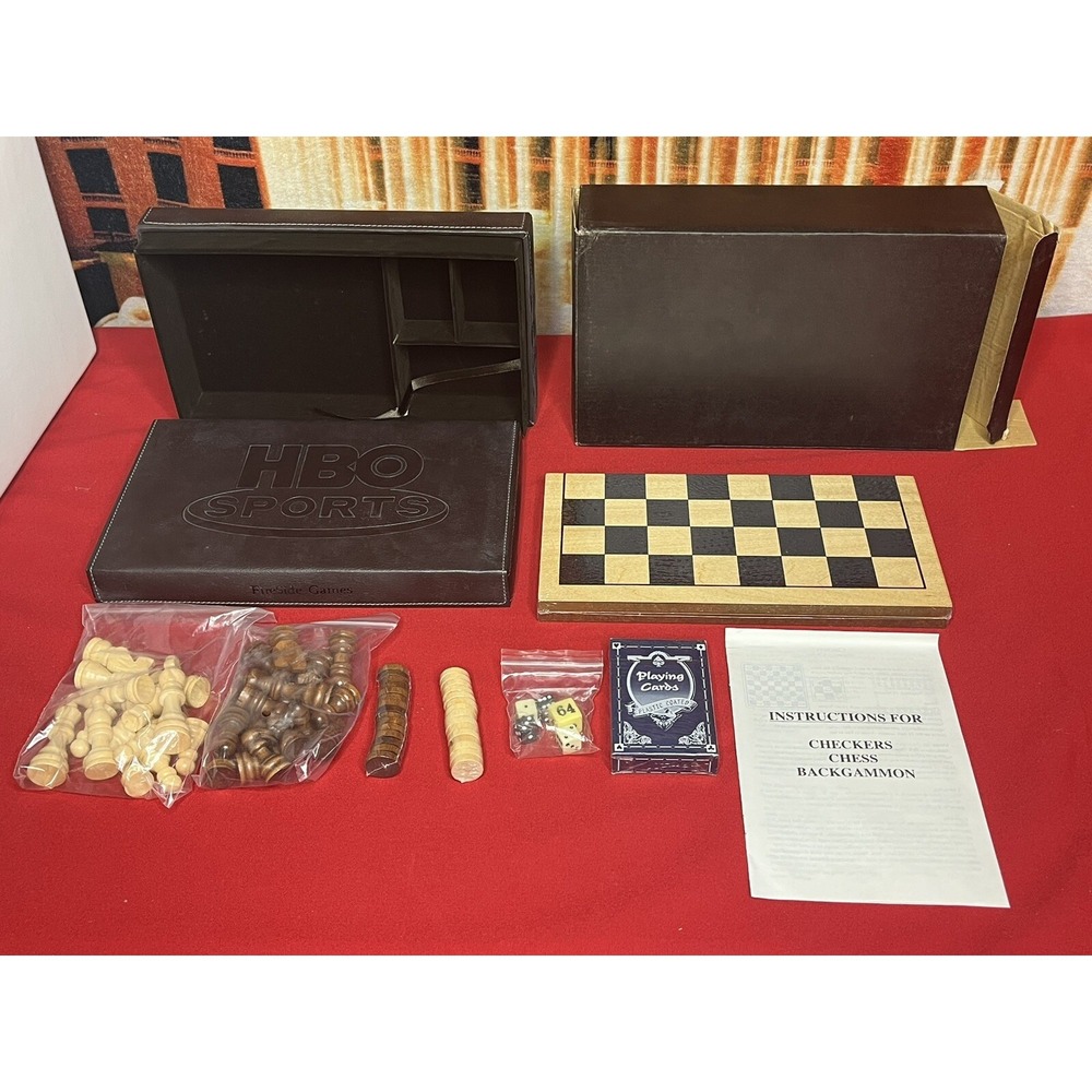 HBO Fireside Games 3 In 1 Board Game Set.